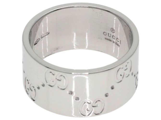 Anello Gucci Icon Wide #11 in oro bianco 18K - vista 4
