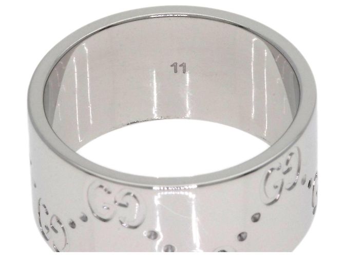 Anello Gucci Icon Wide #11 in oro bianco 18K - vista 5