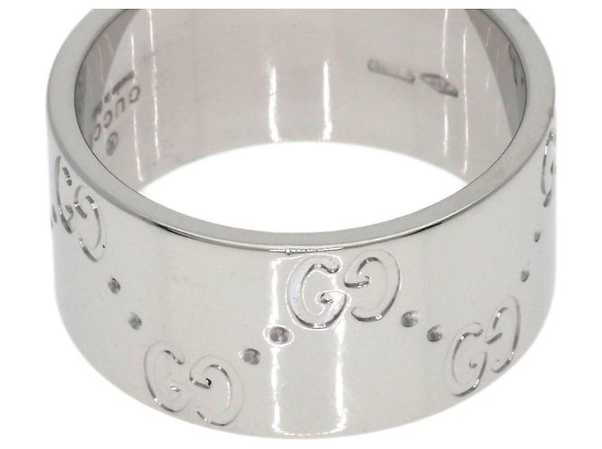 Anello Gucci Icon Wide #11 in oro bianco 18K - vista 7