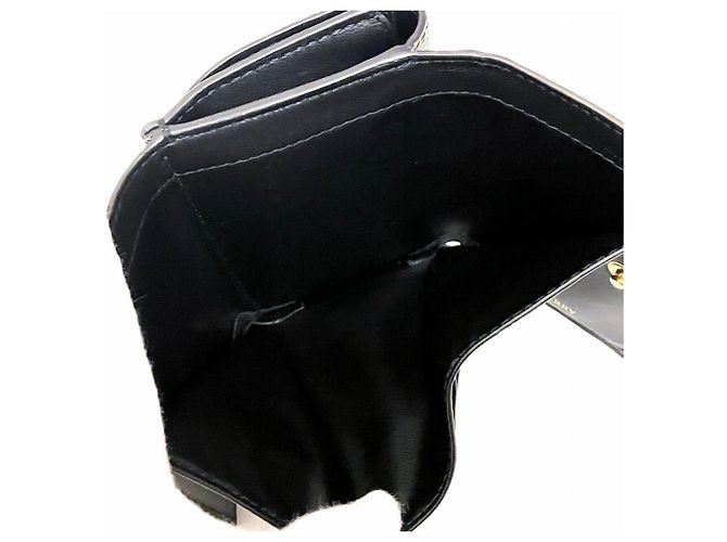 Cartera tri-fold de piel Burberry Negro - vista 7