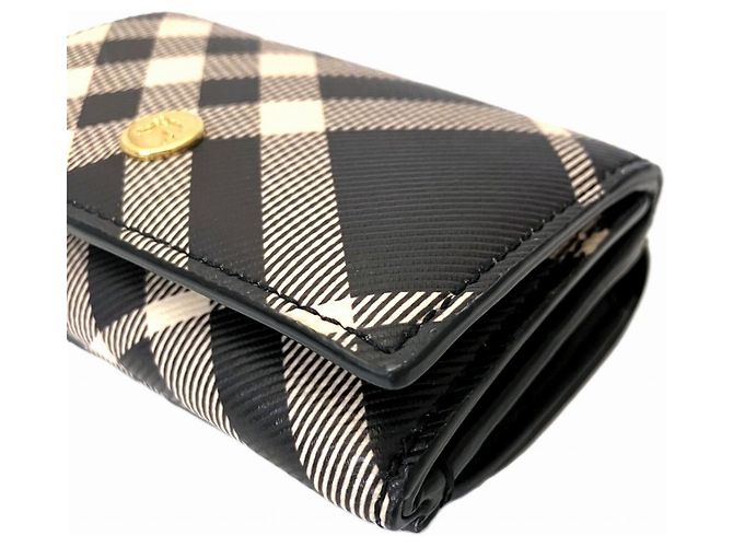 Cartera tri-fold de piel Burberry Negro - vista 8