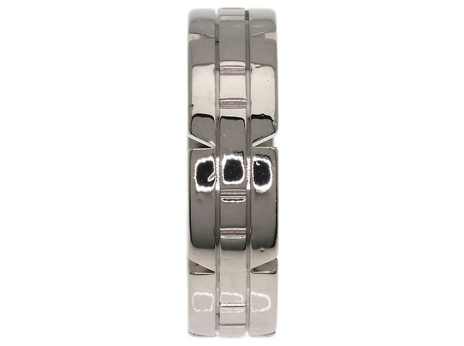 Anello Cartier Tank Française in oro bianco 18K - vista 3