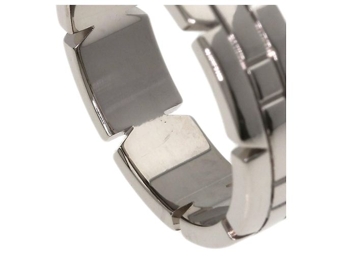 Anello Cartier Tank Française in oro bianco 18K - vista 7