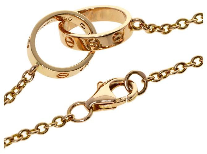 Collana Cartier Mini Love in oro rosa 18K - vista 2