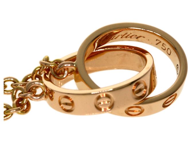 Collana Cartier Mini Love in oro rosa 18K - vista 4