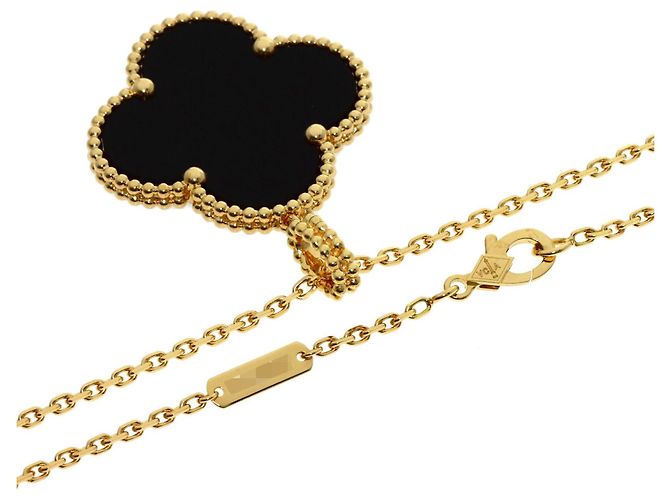 Van Cleef & Arpels Collana Lunga Magic Alhambra Onyx - vista 2
