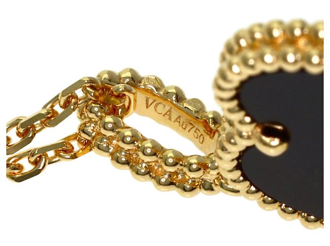 Van Cleef & Arpels Collana Lunga Magic Alhambra Onyx - vista 4