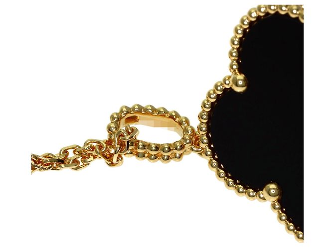 Van Cleef & Arpels Collana Lunga Magic Alhambra Onyx - vista 5