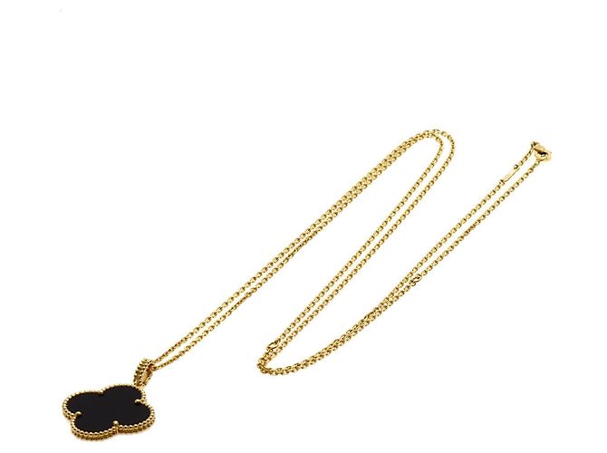 Van Cleef & Arpels Collana Lunga Magic Alhambra Onyx - vista 6