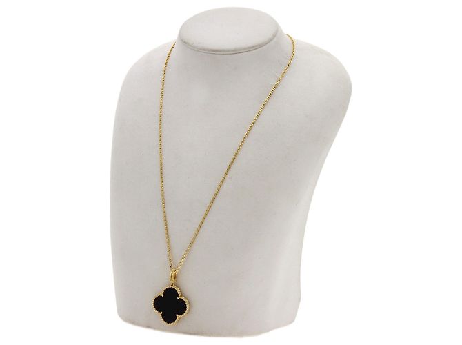 Van Cleef & Arpels Collana Lunga Magic Alhambra Onyx - vista 7