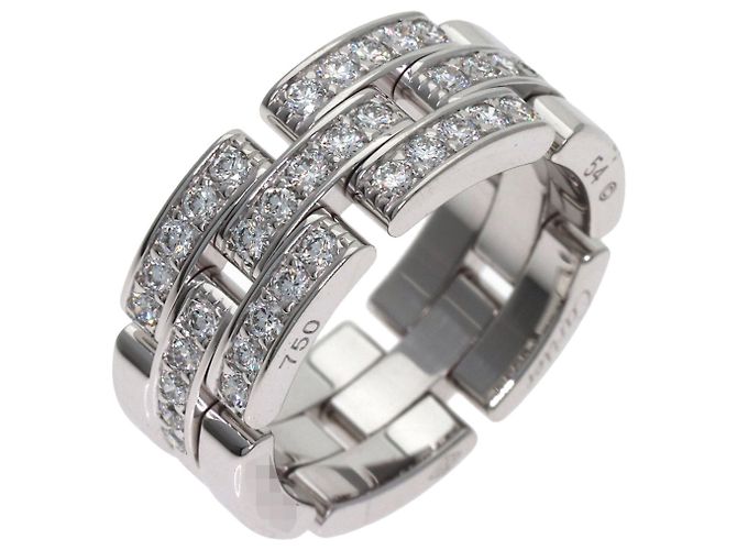 Anello Cartier Maillon Panthère mezzo diamante - vista 2
