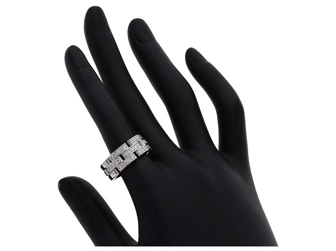 Anello Cartier Maillon Panthère mezzo diamante - vista 5