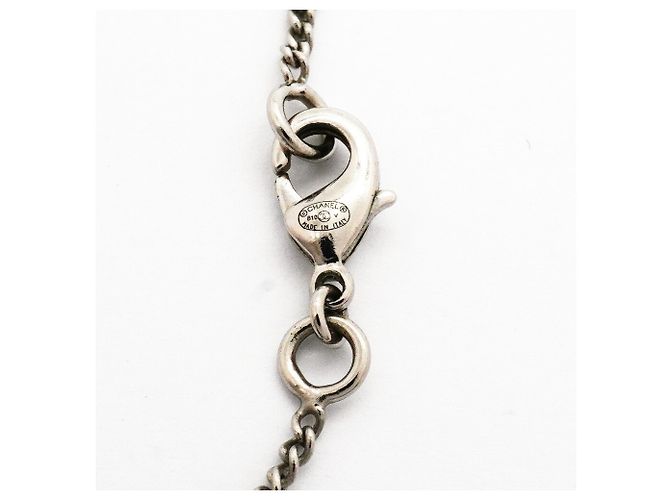 Chanel Silberkette mit Strass - Ansicht 5