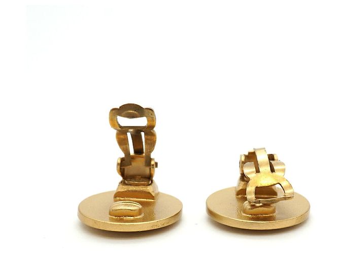 Pendientes de clip Chanel Oro y Rojo Roja Dorado - vista 3