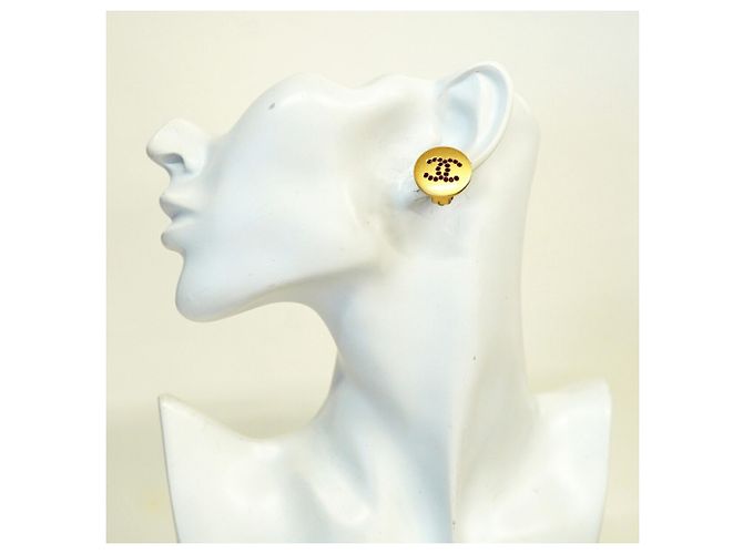 Pendientes de clip Chanel Oro y Rojo Roja Dorado - vista 5