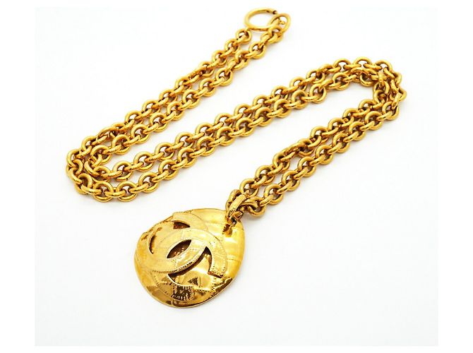 Collana Chanel placcata oro D'oro - vista 3