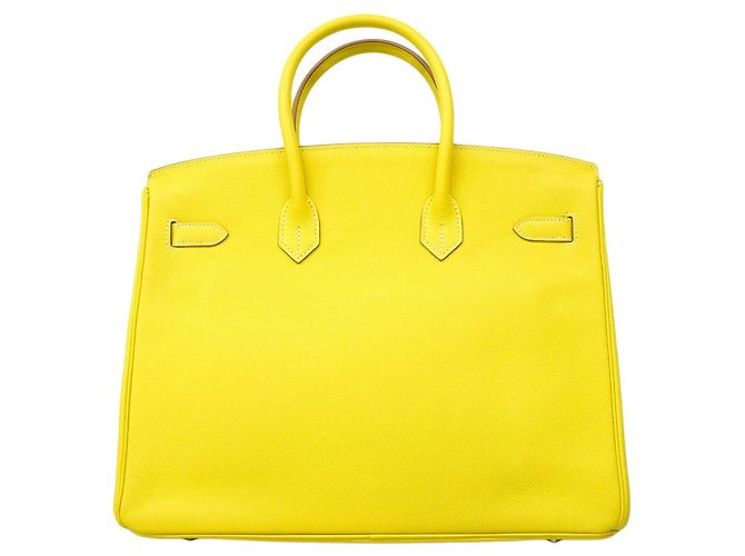 Hermès Borsa Hermes Birkin 35 Candy D'oro Grigio - vista 11