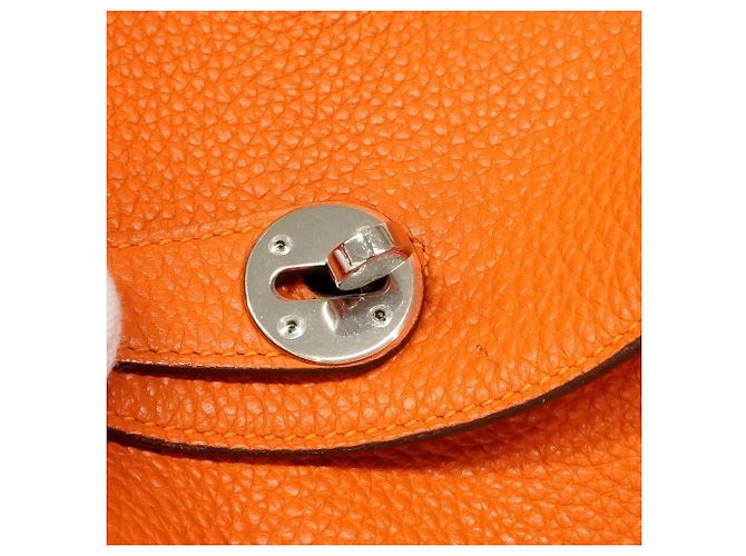 Hermès Sac à main Hermes Lindy 30 Orange - vue 10