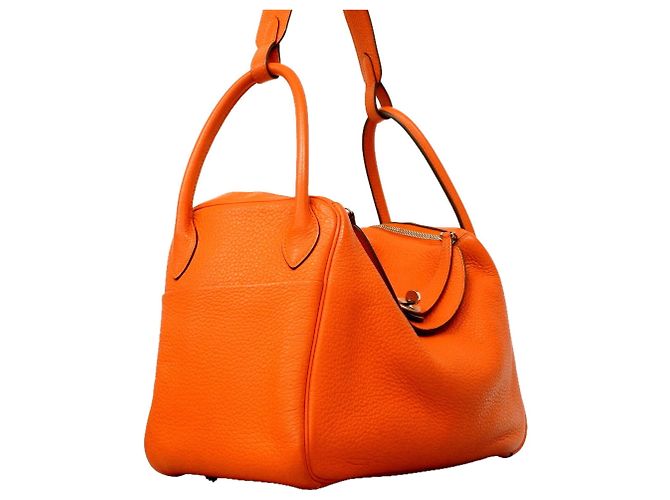 Hermès Sac à main Hermes Lindy 30 Orange - vue 2