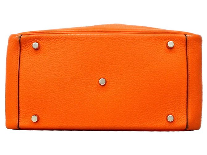 Hermès Sac à main Hermes Lindy 30 Orange - vue 3