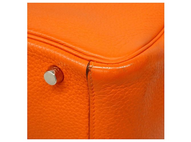 Hermès Sac à main Hermes Lindy 30 Orange - vue 7