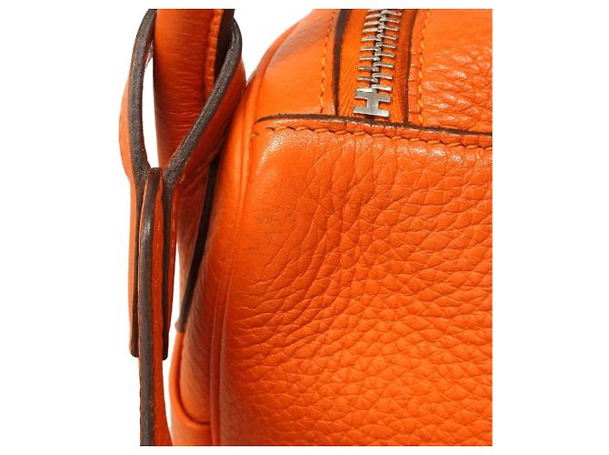 Hermès Sac à main Hermes Lindy 30 Orange - vue 8
