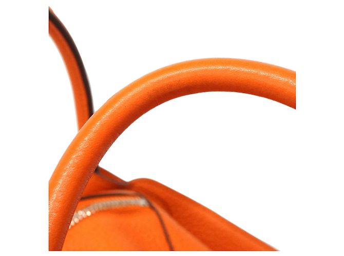 Hermès Sac à main Hermes Lindy 30 Orange - vue 9