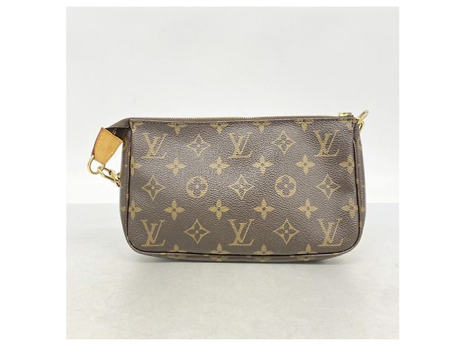 Bolso Louis Vuitton Monogram Pochette Accessoires Castaño - vista 9