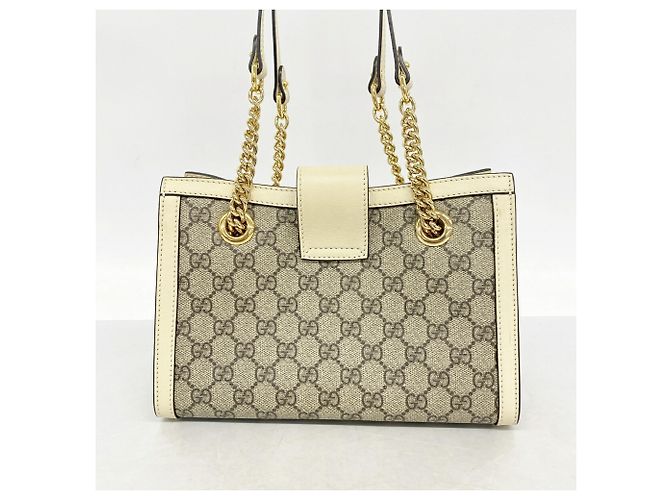 Borsa Tote Gucci Padlock GG Small Marrone Bianco - vista 11