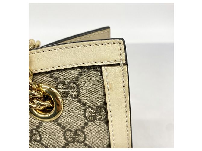Borsa Tote Gucci Padlock GG Small Marrone Bianco - vista 6