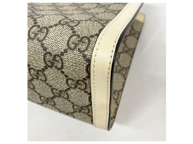 Borsa Tote Gucci Padlock GG Small Marrone Bianco - vista 7