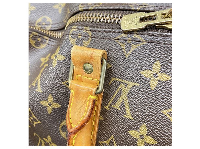 Louis Vuitton Monogram Keepall Bandoulière 50 Marrone - vista 11