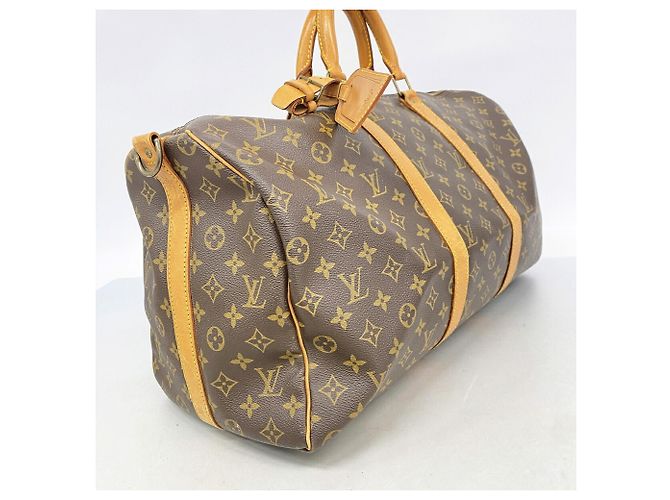 Louis Vuitton Monogram Keepall Bandoulière 50 Marrone - vista 2