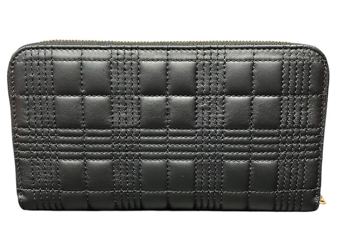 Portafoglio lungo Burberry in pelle nera Nero - vista 2