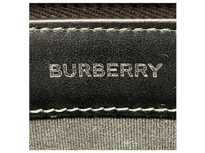 Borsa a pochette Burberry London Check da uomo Grigio antracite - vista 4