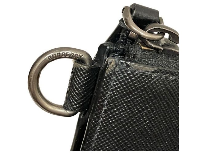 Borsa a pochette Burberry London Check da uomo Grigio antracite - vista 9