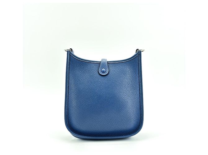 Hermès Borsa Hermes Evelyne Gen III Clemence TPM Blu - vista 2