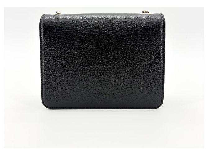 Gucci Interlocking Leather Small Noir - vue 2