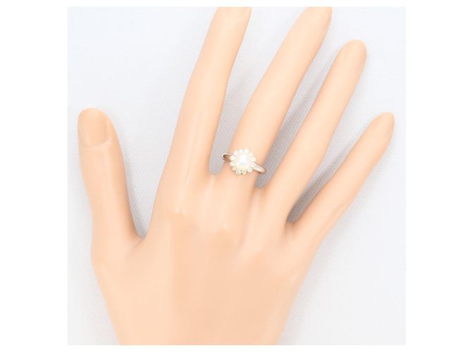 Anello Seiko Nina Ricci in platino PT900 e oro giallo Bianco - vista 5