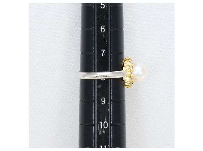 Anello Seiko Nina Ricci in platino PT900 e oro giallo Bianco - vista 6