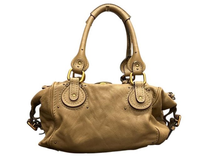 Chloé Chloe Paddington Leder Tote Bag Beige - Ansicht 2