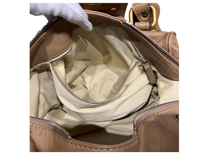 Chloé Chloe Paddington Leder Tote Bag Beige - Ansicht 7