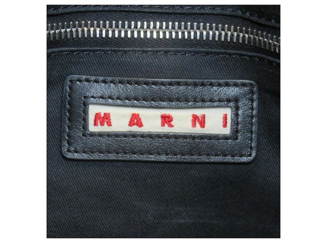 Marni Shopper-Bag aus schwarzer Baumwolle - Ansicht 4