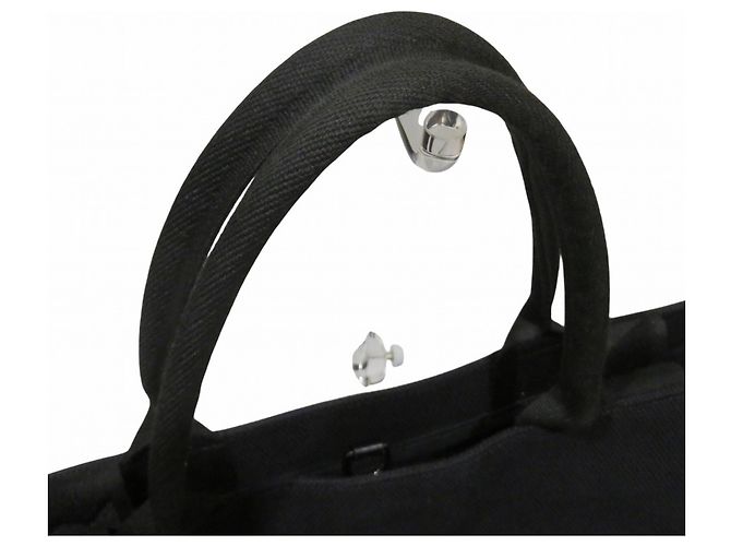 Marni Shopper-Bag aus schwarzer Baumwolle - Ansicht 8