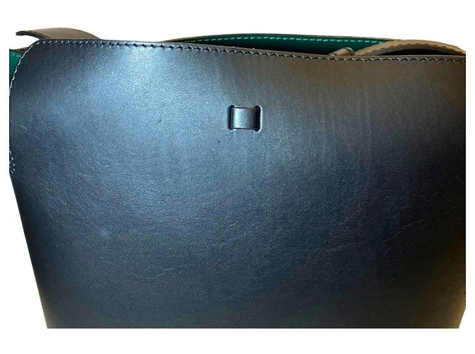 Borsa a tracolla in pelle Burberry Nero - vista 7