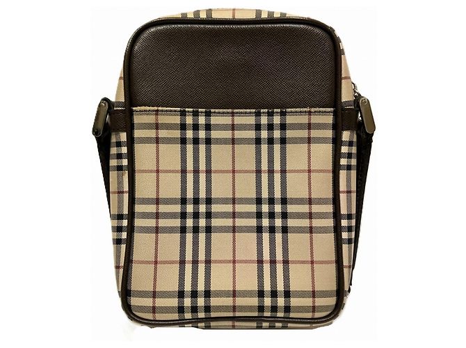 Burberry Schultertasche Nova Check Canvas Leather Braun - Ansicht 2