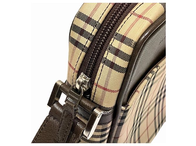 Burberry Schultertasche Nova Check Canvas Leather Braun - Ansicht 8