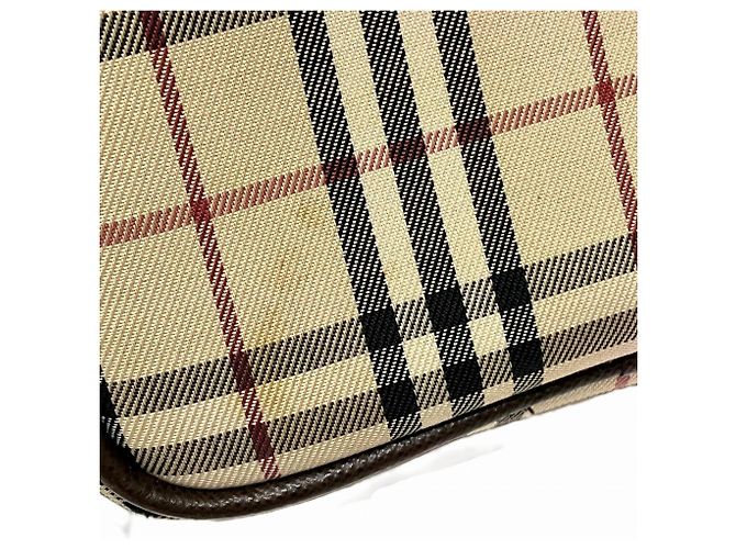 Burberry Schultertasche Nova Check Canvas Leather Braun - Ansicht 9
