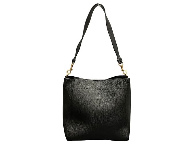 Tory Burch MacGraw Medium Bucket Bag Negro - vista 2