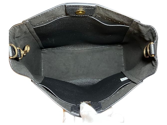 Tory Burch MacGraw Medium Bucket Bag Negro - vista 6
